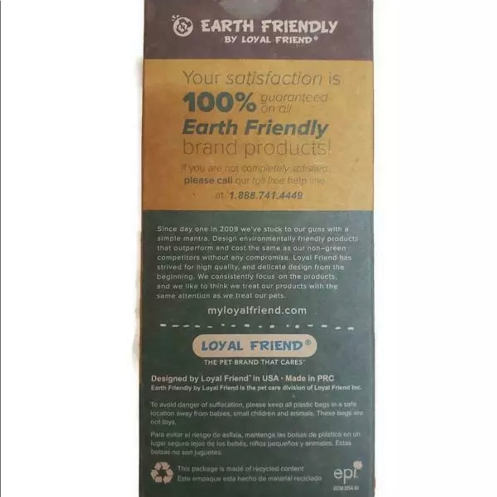 Earth friendly poop bags for pets 8 refill rolls - Picture 2 of 3